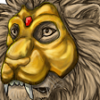 Golden Lion Mask